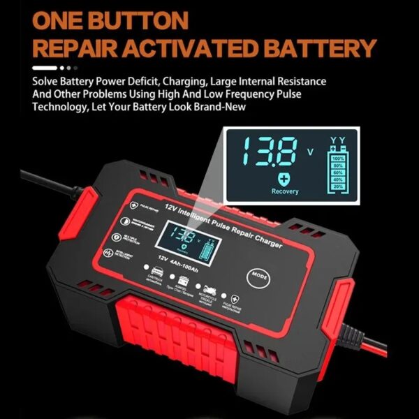 12V 6A Smart Car Battery Charger - Image 2