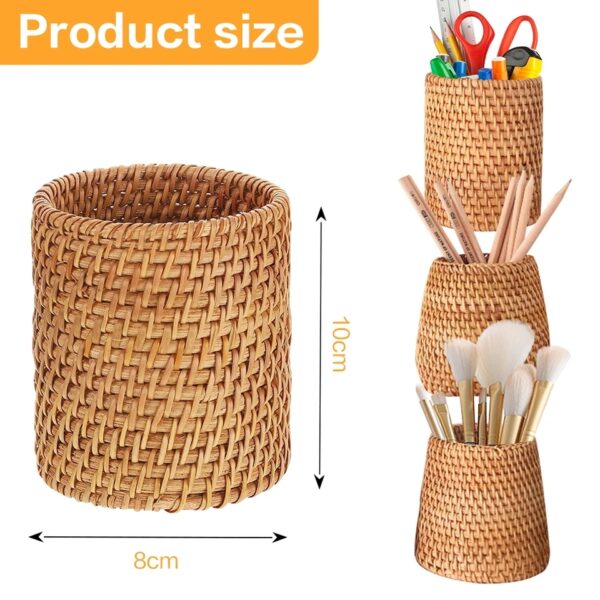 Handmade Rattan Storage Basket for Tableware - Image 5