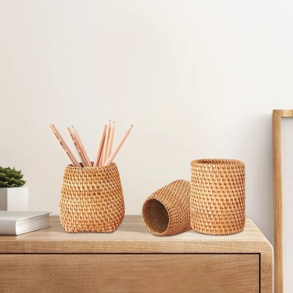 Handmade Rattan Storage Basket for Tableware