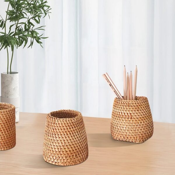 Handmade Rattan Storage Basket for Tableware - Image 6