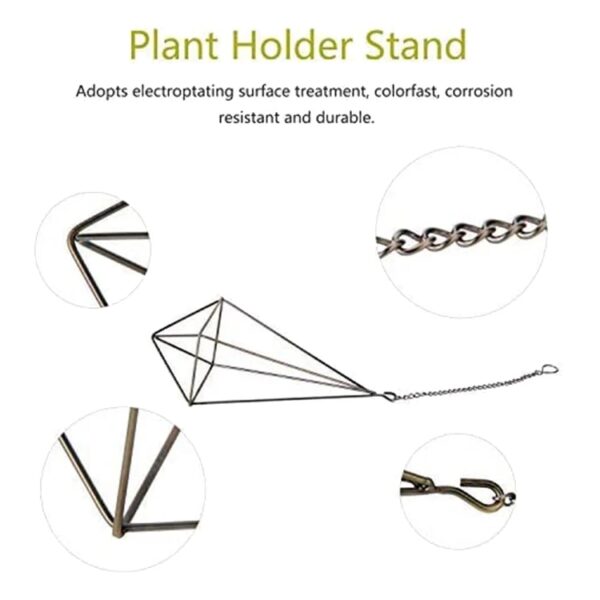 Set of 3 Hanging Air Plant Holders - Image 3