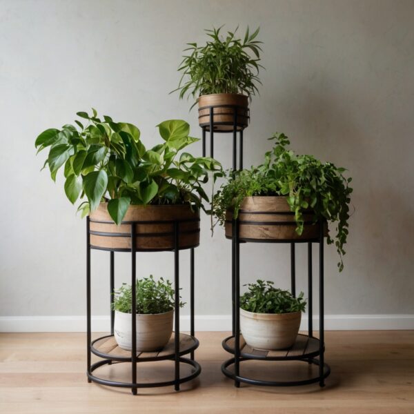 Elegant Tiered Plant Stand for Indoor Gardens